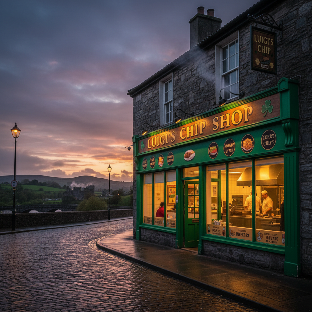 traditional Irish fish and chip shop hero image